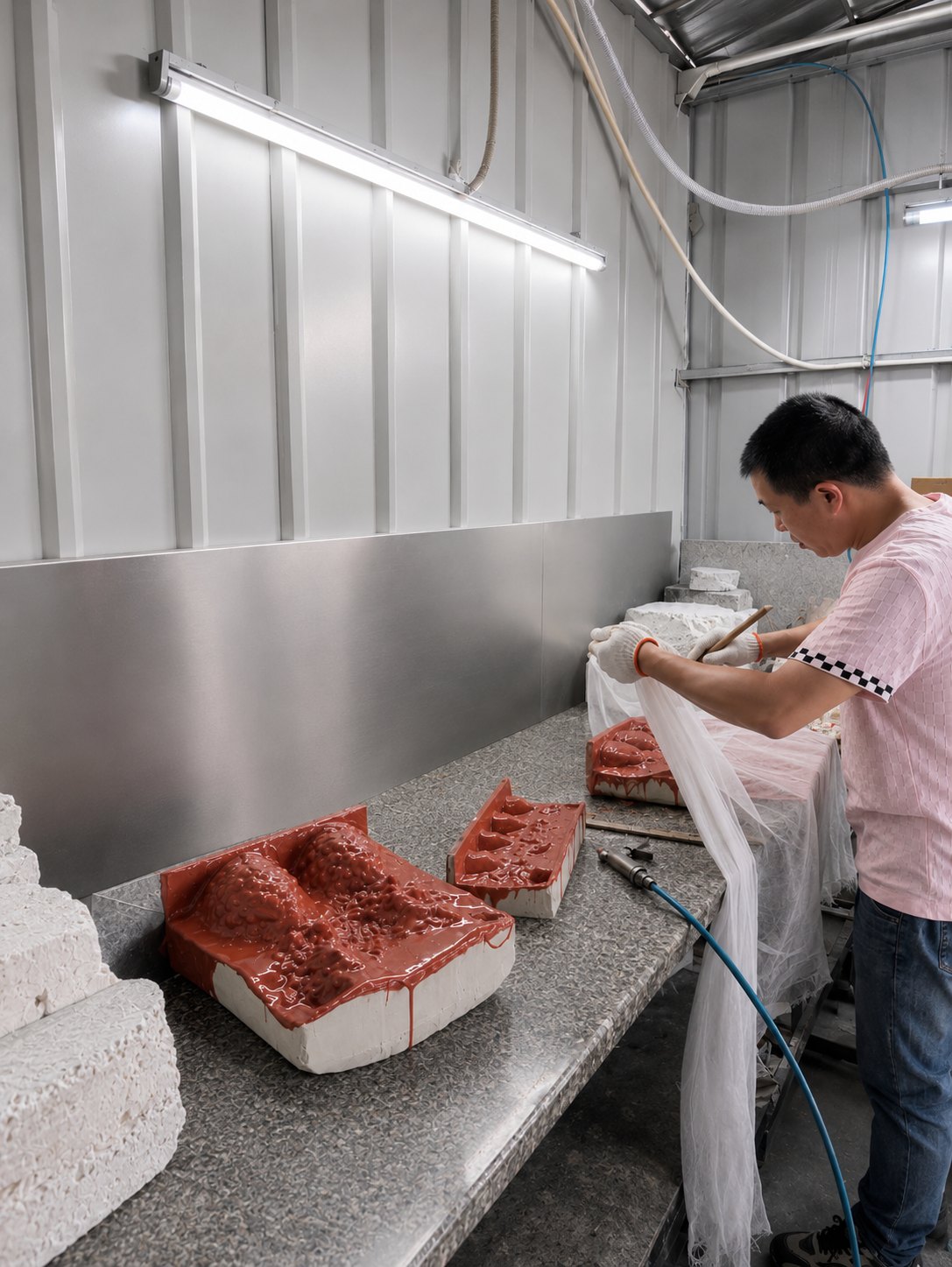 Silicone mould making